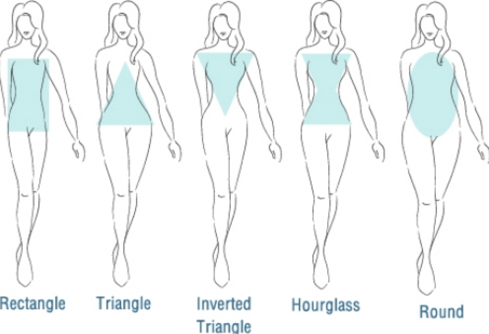 Cuáles son las diferentes formas del cuerpo femenino?